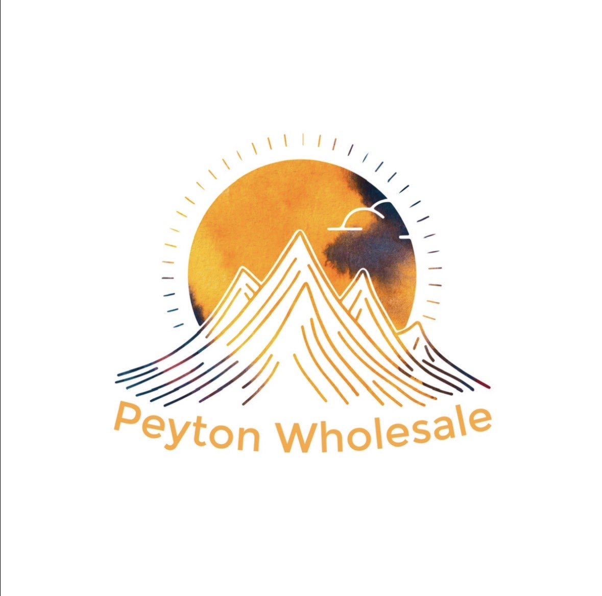 Peyton Wholesale mountain and sun logo